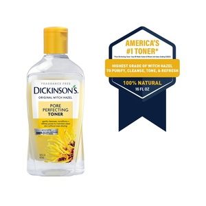 🆕 Dickinson's Original Witch Hazel Pore Perfecting Toner, 100% Natural, 16fl oz